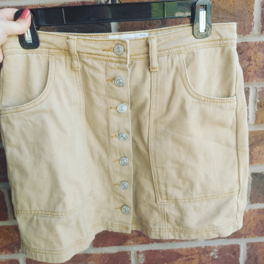 Button front Mini skirt